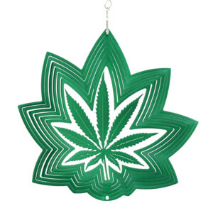 Leaf Cannabis Marijuana Wind Spinner