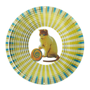 Cat Wind Spinner Multicolor