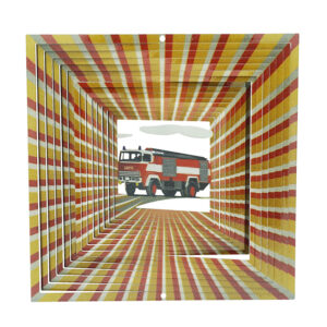 Fire truck Wind Spinner Multicolor