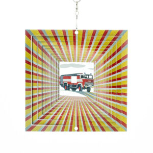 Fire truck Wind Spinner Multicolor