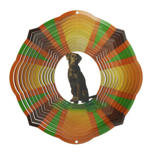 Dog Labrador Retriever Wind Spinner Multicolor