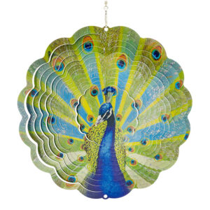 Peacock Wind Spinner Multicolor