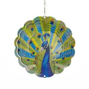 Peacock Wind Spinner Multicolor