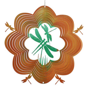 Dragonflies 3D Wind Spinner Multicolor