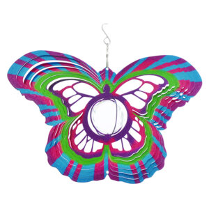 Butterfly Wind Spinner Multicolor Crystal Prism Sun Catcher