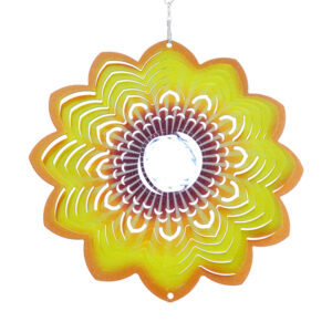 Flower Wind Spinner Multicolor Crystal Prism Sun Catcher