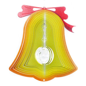 Bell Christmas Wind Spinner Multicolor Crystal Prism Sun Catcher